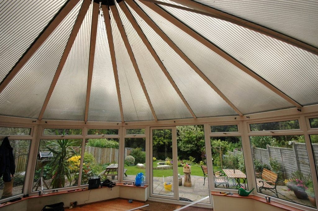 Conservatory before insulation - May 2014